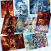 Póster de la Serie Nezha Shimei/Sellado HB-489(8 hojas/bolsa) Bolsa de Animación Decoración de Póster de Alta Definición