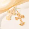 Celebridad de Internet Diseño de Nicho Sentido Elegante Retro Pendientes de Aro Pendientes Distintivos Estilo Coreano Ins Moda para Viajes