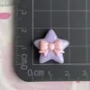 Creativo Lazo Doble Estrella Dibujos Animados Estilo Nuevo Accesorios de Resina DIY Pegamento de Crema Funda para Teléfono Móvil Paquete de Materiales al por Mayor