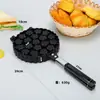 Forma Pequena de Bolo em Formato de Flor de Ameixa Antiaderente Gás Comercial Forma de Waffle de Ovo Ferramenta de Barraca Ferramenta de Moagem de Bolo de Ovo Comercial