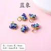 Pingente do Ano do Cavalo Esmaltado Areia Colorida Acessórios Dourados Acessórios de Joias Artesanais DIY Pulseira Colar Pingente Acessórios de Joias