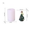 Mini Lindo Gato de Navidad Decoración de Pastel Adornos Molde de Silicona Papá Noel Regalo Película Pellizcable