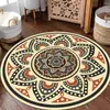 Alfombra Redonda para Sala de Estar Estilo Lujo Ligero Uso en Casa Resistente a la Suciedad Fácil de Limpiar Tapete para Mesa de Café Tapete para Mesita de Noche de Dormitorio Venta Caliente Transfronteriza