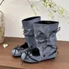 Nuevas zapatillas de ballet desmontables de suela plana, botas con lazo apilado Ladymade, botas geniales de uso bidireccional 2026, dulces y geniales