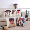 Funda de almohada directa de fábrica lino cifrado lino piel de melocotón súper suave cojín de sofá funda al por mayor