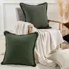 Fronha de almofada para sofá de escritório, sala de estar, estilo moderno minimalista, ins, transfronteiriça, cor sólida, com borla, atacado