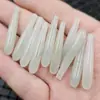 Gotas de Água Esmeralda Tianshan Contas de Jade Verde Flores Flutuantes Tridimensionais Brincos Pingente Corrente Acessórios