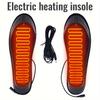 Amazon puede cortar carga calentamiento calefacción eléctrica USB plantilla calefactora enchufable almohadilla térmica para pies calentador cálido plantilla cálida