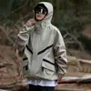 Chamarra con capucha para exteriores estilo montaña de otoño para hombre, adecuada para hombres y mujeres, chamarra casual versátil para parejas