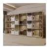 Gabinete para Gatos, Villa para Gatos, Guardería y Cría de Gatos Exhibidor para Tienda de Mascotas, Sala de Parto para Gatos, Criadero de Gatos, Tres Pisos Madera Maciza Leiledezhu