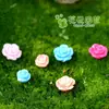 Flores artificiales para paisajes en miniatura, rosas, accesorios de manualidades de resina, materiales decorativos y adornos