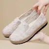 Zapatos de Malla de Pescador con Diseño de Grulla Blanca para Mujer Zapatos de Malla de Verano Nuevos Huecos Transpirables Zapatos de Malla para Mujer Slip-on Suela Suave Cien
