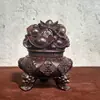Cornucópia de Escultura em Ébano Enfeites Coleta de Riqueza Artesanato Escritório Madeira Sólida Lingote de Ouro Decoração Presente de Inauguração