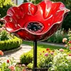 Nuevo Estaca de Metal Hecha a Mano para Jardín de Flores - Comedero de Pájaros Floral de Metal Hecho a Mano