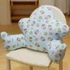 Almohada de peluche de animal de dibujos animados linda, cojín para sofá, almohada para niños, artículos para el hogar, cojín de soporte lumbar, respaldo