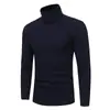 Otoño e invierno 2022 nuevo suéter de moda coreana para hombre joven delgado de lana cuello alto camisa base ropa de hombre