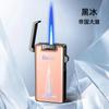 Encendedor de Inyección Directa Portátil de Moda con Patrón de Aurora Colorido de Aspecto Elegante Encendedor a Prueba de Viento de Llama Azul Regalo Venta al Por Mayor