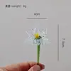 Flores de Vidro em Miniatura, Flores Artificiais Feitas à Mão de Vidro Zibo, Decorações de Buquê para o Dia das Mães, Enfeites para Mesa de Escritório
