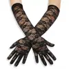 Mangas de Protección Solar Transfronterizas Verano Largas Halloween Mangas para Brazos Encaje Elegante Finas Mujeres Conducir Transpirables Guantes sin Dedos