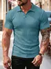 2026 Verano Nuevo Modelo Amazon Camisa Polo con Cuello de Solapa y Rayas, Camisa Polo Deportiva para Hombre, Venta al por Mayor desde Fabricante