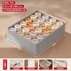 Caja de Almacenamiento para Ropa Interior y Calcetines, Organizador de Ropa Íntima de Algodón y Lino Tianshan, Solución de Almacenamiento para el Hogar Tres en Uno Estilo Cajón