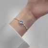 Nalan pulsera de plata s925 coreana de esmalte de color sintético, planeta, diamante redondo, simple, temperamento, personalidad, joyería de mano S5613