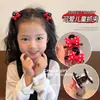 Pinza de agarre con lazo de puntos rojos para niños, pinza para flequillo de niña, tamaño pequeño, pinza para el pelo de niña, pinza de tiburón para cabello suelto de bebé