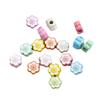 Tinta de cozimento Macaron Color Alloy Cherry Blossom Straight Beads Beaded DIY Pulseira Chaveiro Acessórios de Corrente de Celular