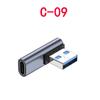 Tipo c adaptador usb 3.1 adaptador lightning interface plugue magnético macho adaptador extensão cotovelo