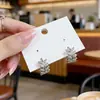 Brincos de Ouro Exquisitos em Forma de Folha Banhados a Ouro Real, Estilo Japonês e Coreano, para Mulheres, Zircônia Microincrustada, Presilhas de Orelha de Pena Simples da Moda