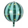 Globo de Película de Aluminio Rayado con Estrella de 22 pulgadas Decoración para Fiesta Escolar Centro Comercial Baile de Graduación KTV Celebración Accesorios
