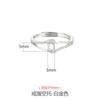 925 Sterling Silver High-End Luxury Niche Design Anel Vazio Titular Feminino DIY Incrustado Cera de Abelha Turquesa Anel Titular
