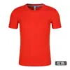 220g Algodón Peinado Camisa Publicitaria Camiseta de Color Puro Cuello Redondo Personalizado Camisa Cultural Manga Corta Ropa de Trabajo Uniforme de Clase Logo Personalizado