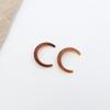 Nuevos pendientes acrílicos de dos colores en forma de C Nuevos pendientes de moda Red hot pendientes de verano para mujer simples moda originales pendientes personalidad