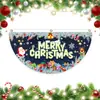 2026 Nova Bandeira Semicircular de Natal Amazon Decoração de Feriado Transfronteiriça Bandeira Personalizada de Natal em Forma de Leque