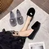 Mocasines para Mujer 2026 Invierno Nueva Moda Cálidos Engrosados Zapatos de Algodón Slip-On Forrados de Piel Zapatos para Mujer Zapatos de Algodón en Capas para Mujer