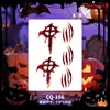 Pegatinas de tatuaje de Halloween con múltiples diseños al por mayor: calabaza, fantasma, araña, calavera, varias cicatrices sangrientas, heridas falsas