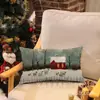 Exportación Transfronteriza Especializada en Escena de Nieve Navideña Patrón de Cascanueces Impreso Decoración del Hogar 50*30 Funda de Cojín Lumbar