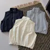 Chal de moda estilo coreano 2026 con cuello alto y cremallera para mujer, corte holgado, adelgazante, top versátil, chal con esquema de colores atractivo