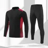 Casaco de Manga Comprida Outono e Inverno Roupa de Futebol terno Masculino Adulto Formulates terno para Roupa de Treinamento de Futebol Infantil