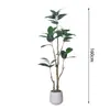 Fabricante direto Bangladesh figueira simulação verde alto padrão luxo sala de estar interna flor biônica grande chão planta em vaso falsa