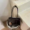 Bolsa de Axila Casual Vintage de Nicho para Mulheres, Moda Estilo Coreano Novo Verão 2026 Bolsa Tote de Mão com Ombro Cor Sólida