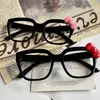 Gafas de Prescripción Delgadas de Montura Cuadrada Grande con Dibujo Animado de Gato Kity 2D para Mujer, Personalizables con Graduación, Estilo Japonés Lindo y Dulce