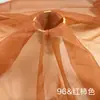 En Stock Hilo de Vidrio 5050 Organza Mate Tela Hilo Rígido Brocado Poliéster Ropa Hecha a Mano Base para Bordado