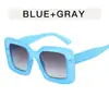 Gafas de sol con montura generosa de moda Gafas de sol con montura gruesa para hombre y mujer europeas y americanas Gafas de sol de moda personalizadas populares transfronterizas