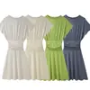 Roupas femininas transfronteiriças europeias e americanas, vestidos de festa transfronteiriços europeus e americanos com caimento, populares no AliExpress, vestidos multicoloridos, verde sexy