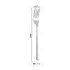 Faca com Cabo Quadrado, Garfo e Colher de Aço Inoxidável Hotel Estilo Ocidental Faca de Bife, Garfo e Colher de Jantar Colher de Sopa Doméstica Colher de Sobremesa Conjunto de Talheres