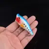 6,5cm 10g Isca artificial Luya pata de onda escalada de onda de onda deitada na superfície da água sistema atingiu o respingo isca de bass Luya cocked