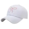 Gorra de Béisbol Bordada con Lazo Nueva para Mujer Primavera y Otoño Estilo Coreano para Hombre al Aire Libre Moda Protector Solar Casual Más Fácil de Combinar Gorra de Pato