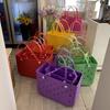 Suministro Transfronterizo de Bolsas de Playa de Eva, Similares a Bogg, para Vacaciones en la Costa, Bolsos Tote Grandes de Capacidad para Mujer, Portátiles